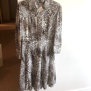 NWT Ellie Tahari Leopard Print Dress